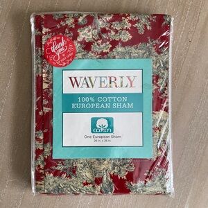Waverly sanctuary Rose European Sham
